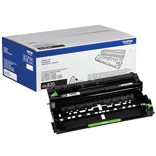 Brother Genuine-Drum Unit, DR820, Seamless Integration, Yields Up to 30,000 Pages, Black