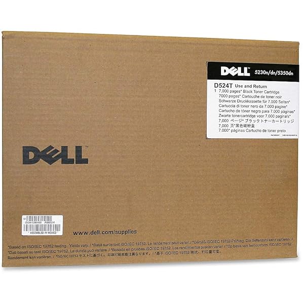 Dell D524T Black Toner Cartridge for 5230, 5350 Laser Pritners
