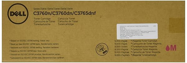Dell XKGFP Toner Cartridge C3760N/C3760DN/C3765DNF Color Laser Printer