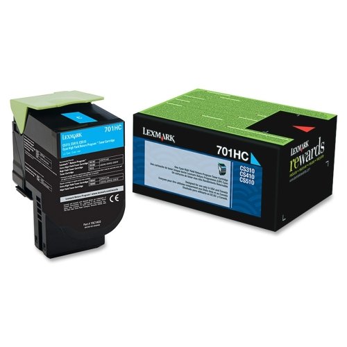 Lexmark 701Hc Cyan High Yield Return Program Toner Cartridge . Cyan . Laser . 3000 Page . 1 Each . Oem "Product Type: Print Supplies/Ink/Toner Cartridges"
