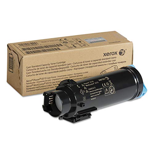 Xerox Genuine Phaser 6510/Workcentre 6515 Cyan Standard Capacity Toner Cartridge (1,000 Pages) - 106R03473